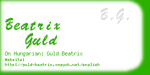 beatrix guld business card